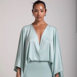 ISLA MINI DRESS - LIGHT MINT GREEN